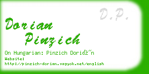 dorian pinzich business card